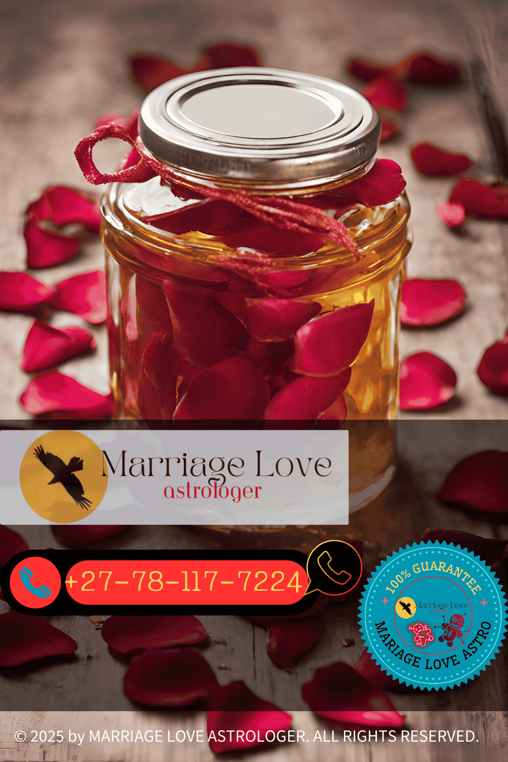 Rose petals and honey used in a sweetening jar spell, symbolizing love, affection, and harmony between partners.